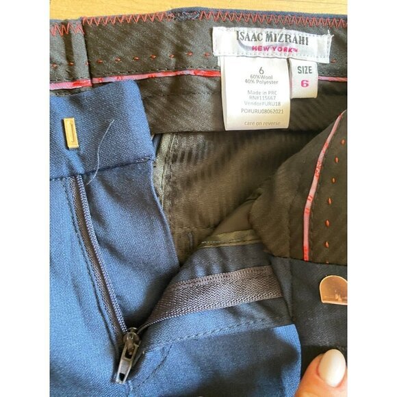 ISAAC Mizrahi NEW blue pants formal boys sz 6 - Picture 2 of 4